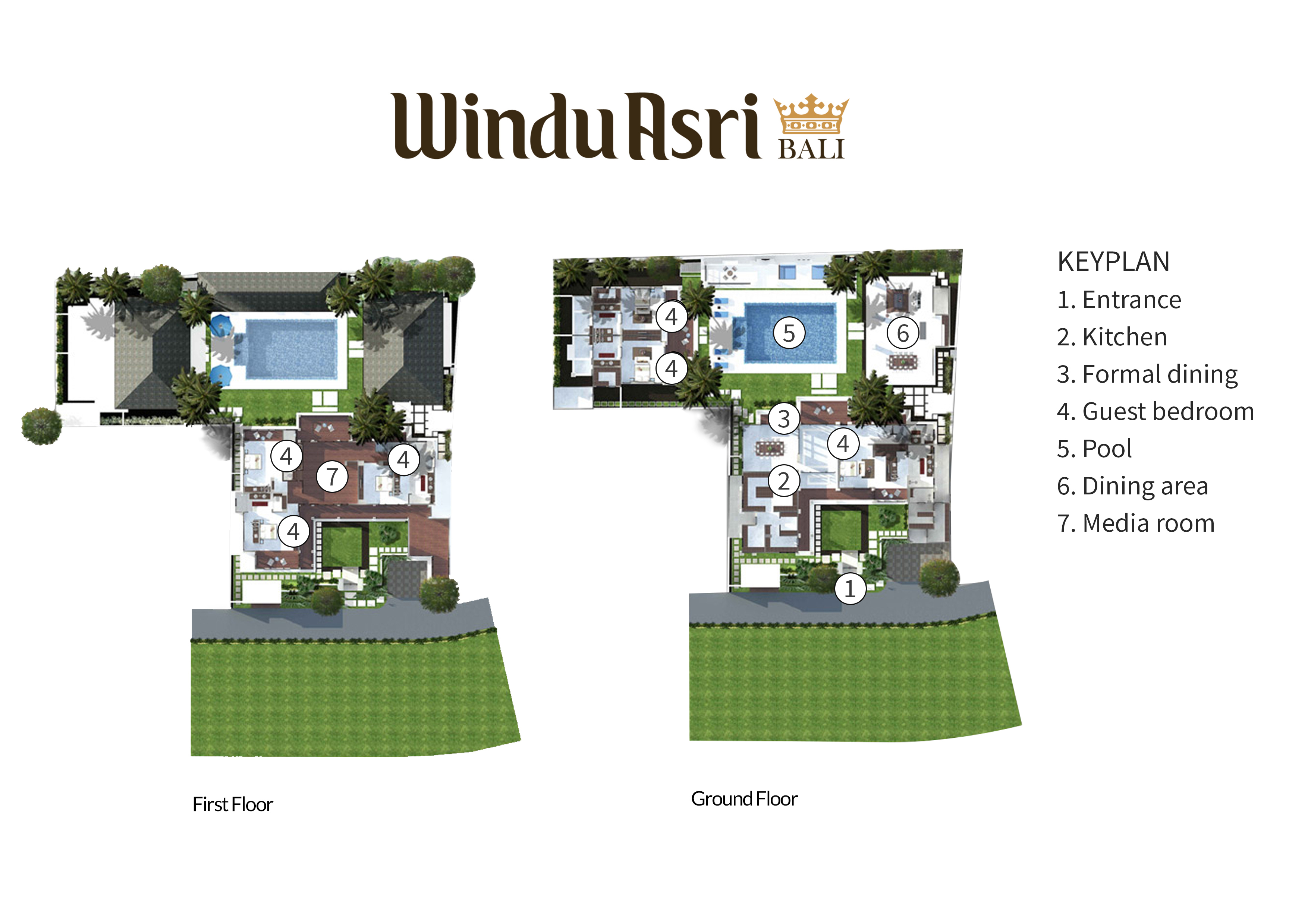Villa Windu Asri - Floor Plan<br />